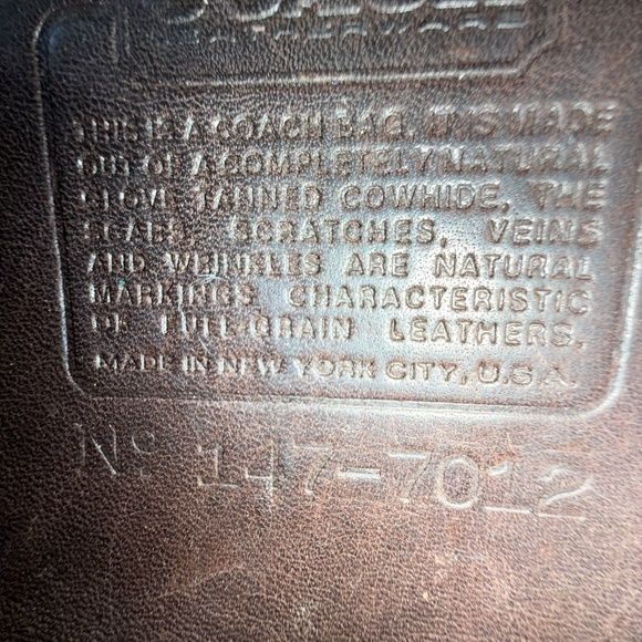 PROJECT Coach Saddle Pouch Medium 9590 Mocha NYC vintage - Picture 4 of 5